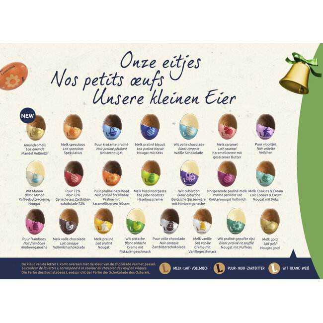 Leonidas Paaseitjes 1kg (naar keuze)