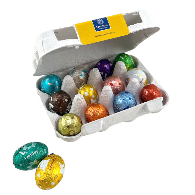 Leonidas Boîte à oeufs (B2B) 12 petits oeufs de Pâques