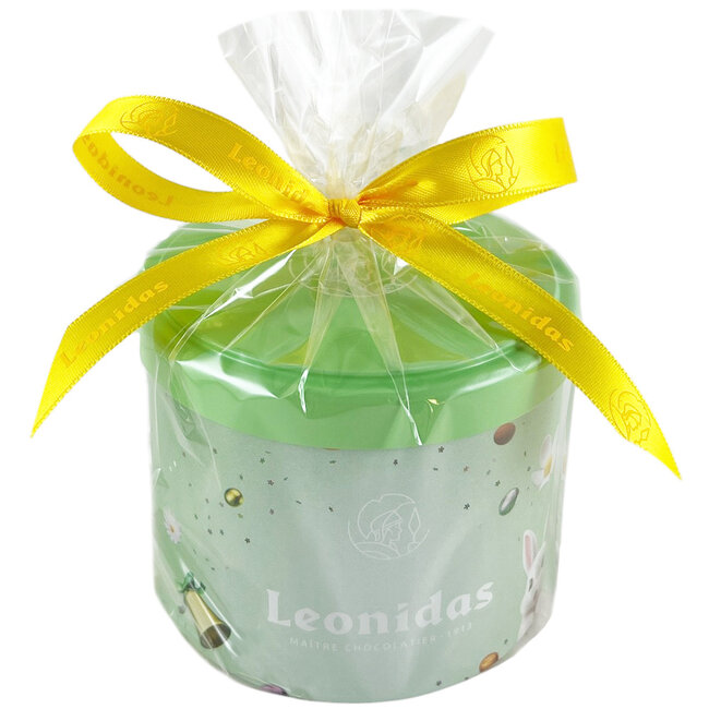 Leonidas Pot de Pâques avec couvercle (zinc) 30 petits Oeufs de Pâques