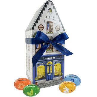 Leonidas Maison en métal - petits Oeufs de Pâques 1kg