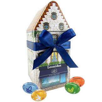 Leonidas Maison en métal - petits Oeufs de Pâques 500g