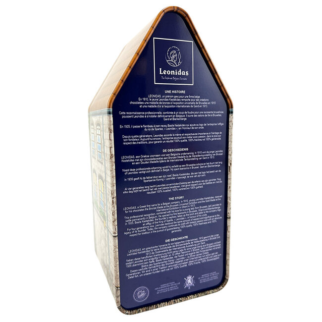 Leonidas Metalen huis - 500g paaseitjes