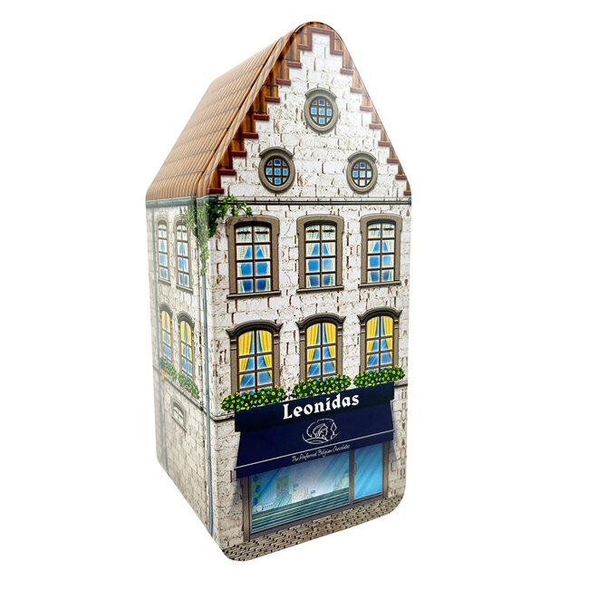 Leonidas Maison en métal 250g avec assortiment de pralines