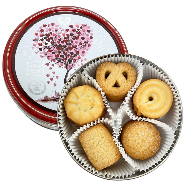 Biscuits Danois au Beurre en Boîte Thème Amour 150g