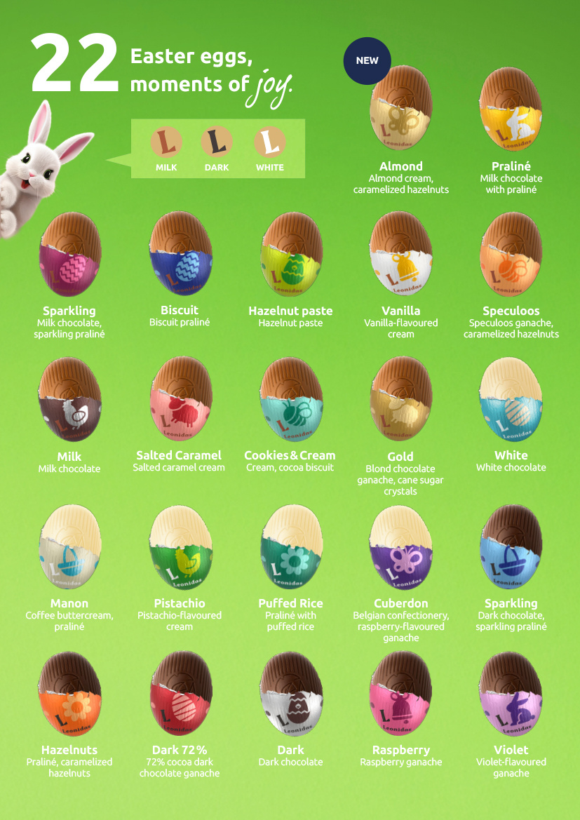 Leonidas small Easter Eggs 2026