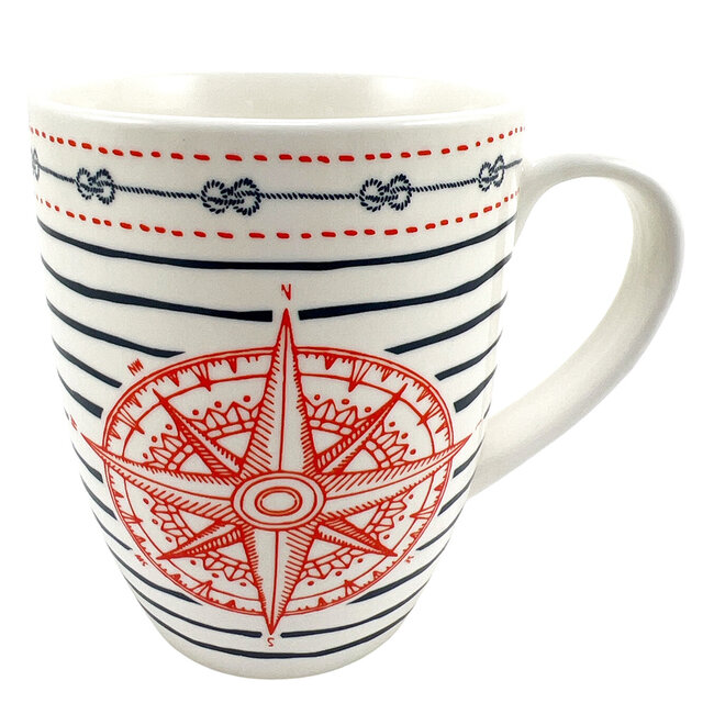 Compass Mug filled with chocolates