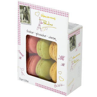 Boîte Macarons fraise, pistache et citron (6)