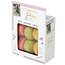 Boîte de 6 macarons assortis fraise, pistache et citron