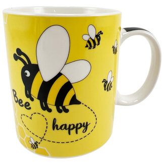 Porzellanbecher 'Bee Happy'