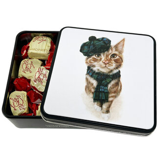 Blechdose (Elegante Katze) Vanille-Fudge 120g