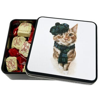 Tin box (Elegant cat) Vanilla Fudge 120g