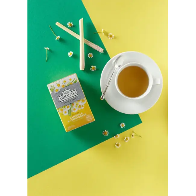 Ahmad Tea Chamomile & lemongrass infusion (20 tea bags)