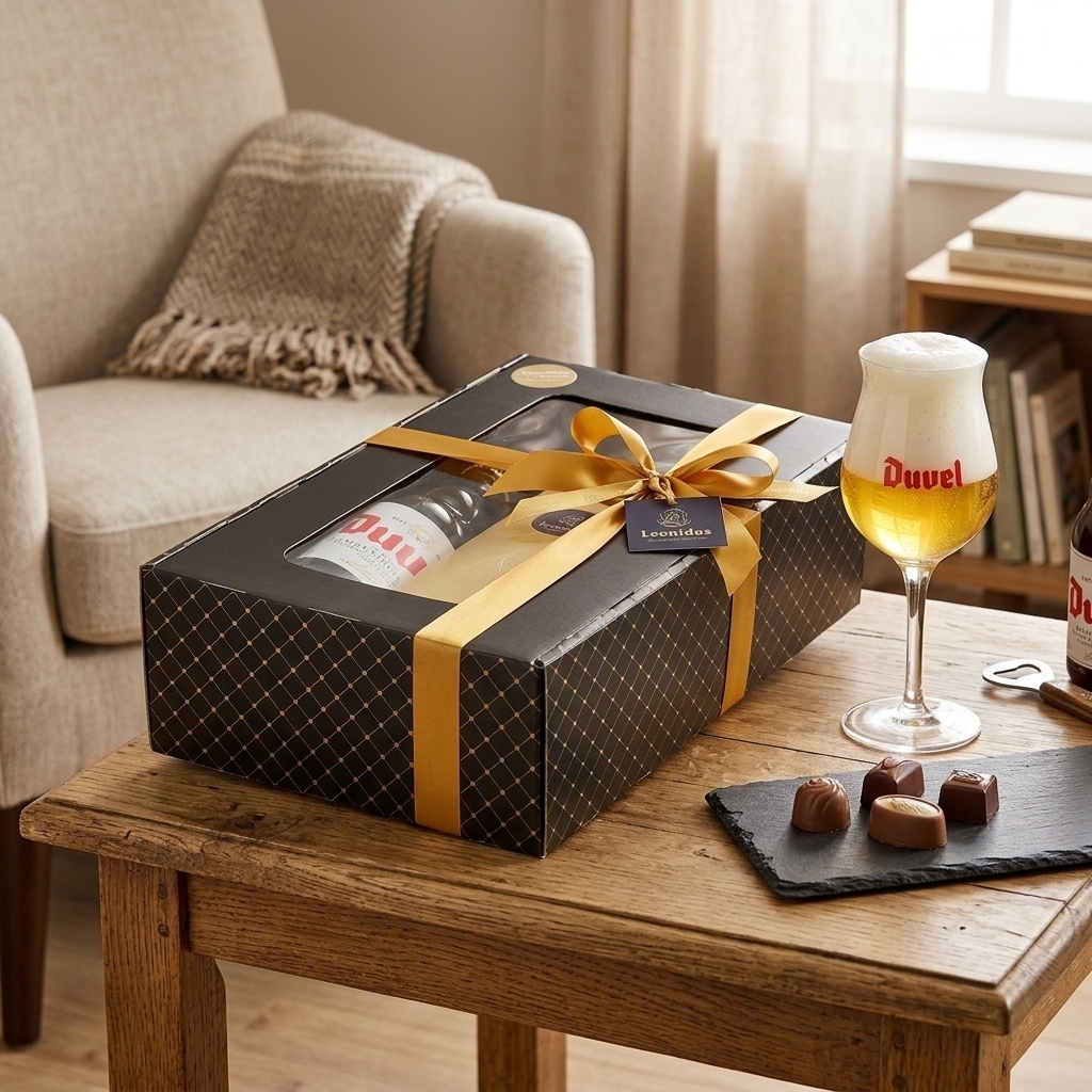Leonidas Pralinen und belgisches Bier - Genuss-Geschenksets