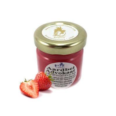 Den Gouden Haan Advokaat met aardbei 50g.