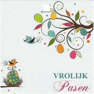 Grußkarte 'Vrolijk Pasen' (7x7cm)