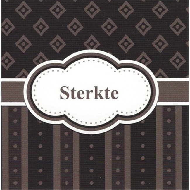 Grußkarte 'Sterkte' (7x7cm)