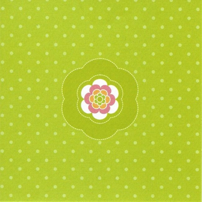 Greeting card 'green' (7x7cm)