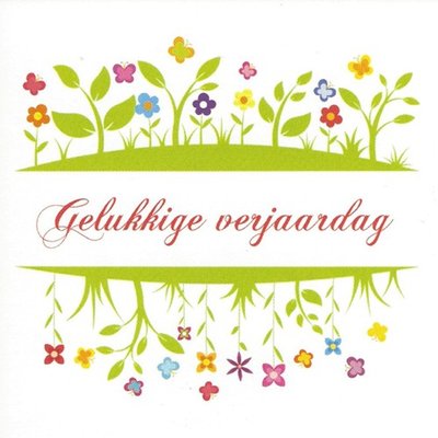 Carte de voeux 'Gelukkige verjaardag'