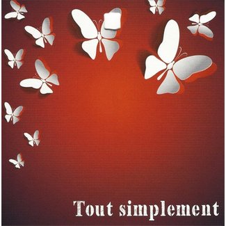 Wenskaart 'Tout simplement' (7x7cm)