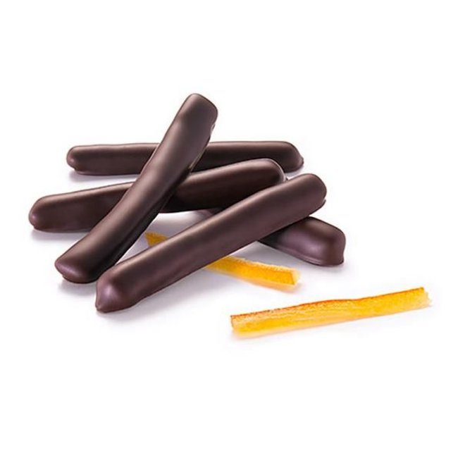 Leonidas Gekonfijte sinaasappelschil omhuld met pure chocolade 350g
