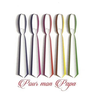 Greeting Card 'Pour mon Papa' (7x7cm)