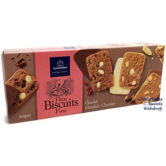 Leonidas Thin almond biscuits - Chocolate 100g