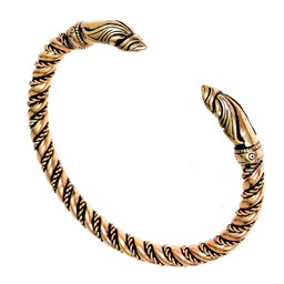 Viking raven bracelet, bronze