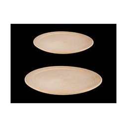 Wooden plate 24 cm