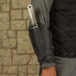 Geralt vambrace for throwing knives, black, right