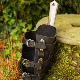 Geralt vambrace for throwing knives, black, right