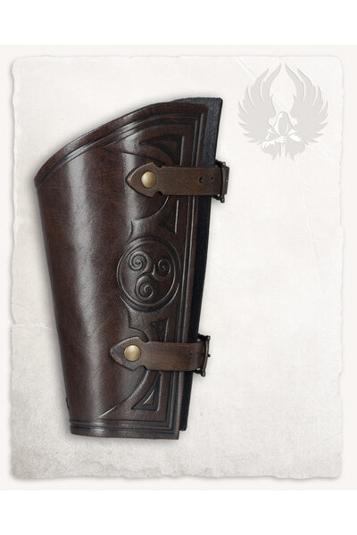 Vambrace Artemis brown L, per piece