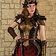 Mytholon Leather ladies armor Morgana, brown-gold