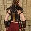 Leather ladies armor Morgana, brown-gold