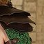 Leather ladies armor Morgana, brown-green