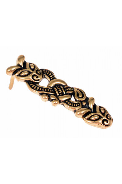 Viking belt end Borre, 1 cm (bronze)