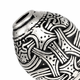 Viking bead Jellinge, silver-plated