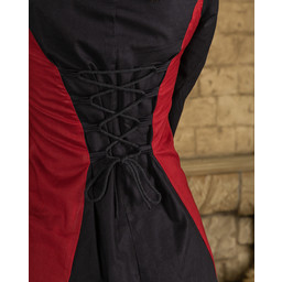 Medieval dress Stella, black-red