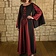 Mytholon Medieval dress Jasione, black/burgundy