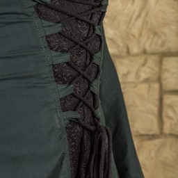 Medieval dress Ophelia, green-black