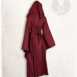 Medieval dress Ophelia, red-black