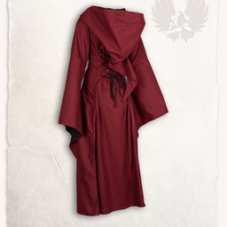 Medieval dress Ophelia, red-black