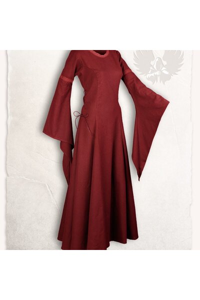 Medieval dress Lenora, red