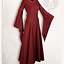 Medieval dress Lenora, red