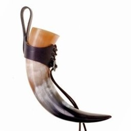 Drinking horn holder Argast, brown, S