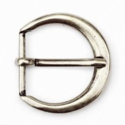 Medieval buckle silvered 3a