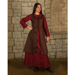 Medieval dress Leandra, brown