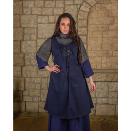 Medieval dress Leandra, dark blue