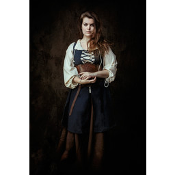 Medieval dress Leandra, dark blue