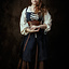 Medieval dress Leandra, dark blue