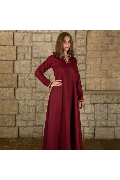Medieval dress Heloise, red